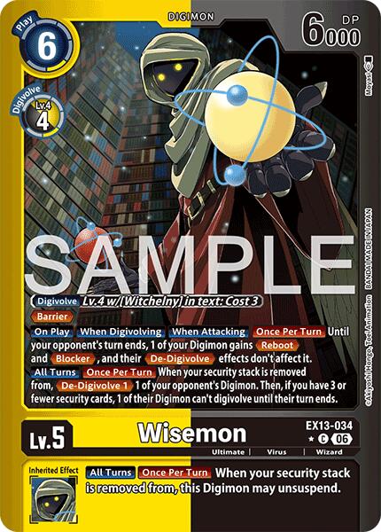 Wisemon [EX13-034] (Limited Foil) [Chivalrous XIII] | Total Play