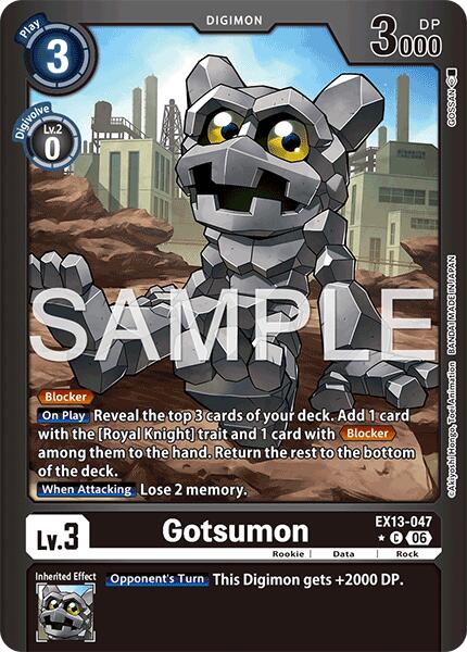 Gotsumon [EX13-047] (Limited Foil) [Chivalrous XIII] | Total Play