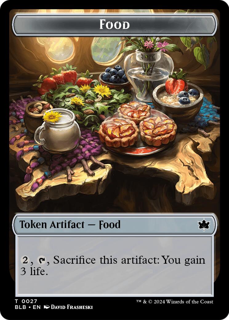 Food // Clue Token Double-Sided Token [Secrets of Strixhaven Tokens] | Total Play