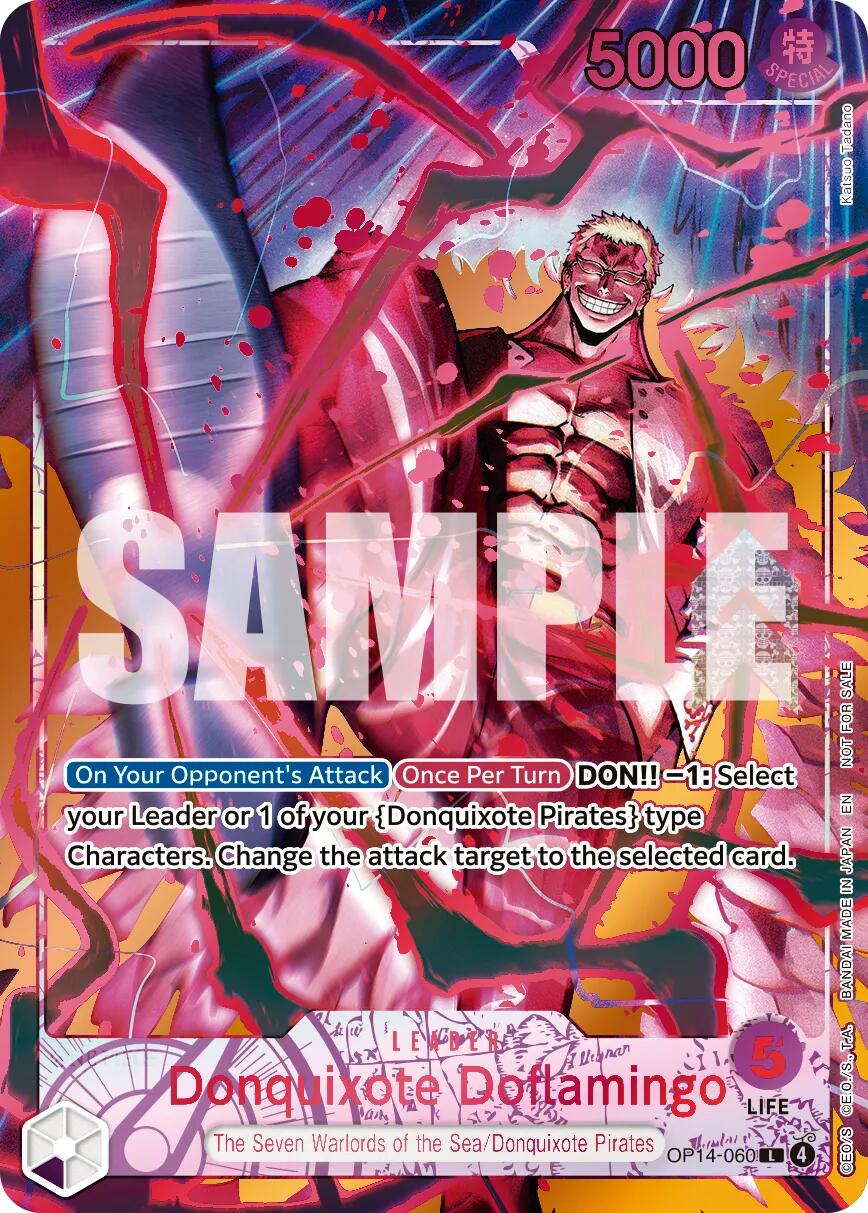 Donquixote Doflamingo (Flame-Flame Fruit Coliseum) [One Piece Promotion Cards] | Total Play