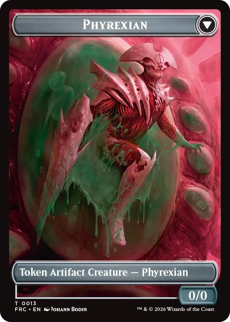 Phyrexian // Incubator Double-Sided Token [Reality Fracture Commander Tokens] | Total Play