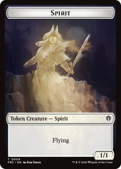 Spirit // Jace Double-Sided Token [Reality Fracture Commander Tokens] | Total Play