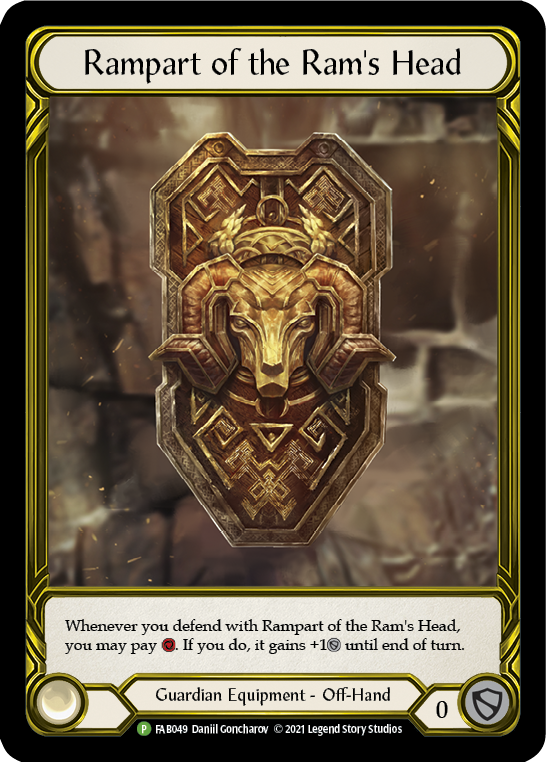 Rampart of the Ram's Head (Golden) [FAB049] (Promo)  Cold Foil | Total Play