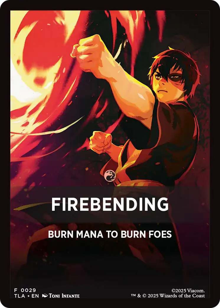 Firebending Theme Card (0029) [Avatar: The Last Airbender Tokens] | Total Play