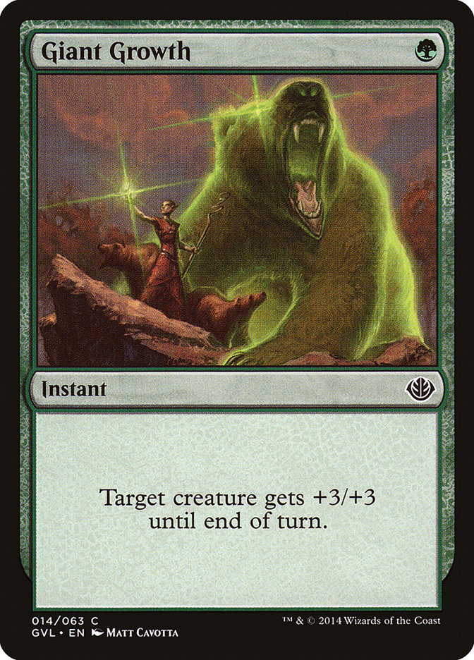 Giant Growth (Garruk vs. Liliana) [Duel Decks Anthology] | Total Play