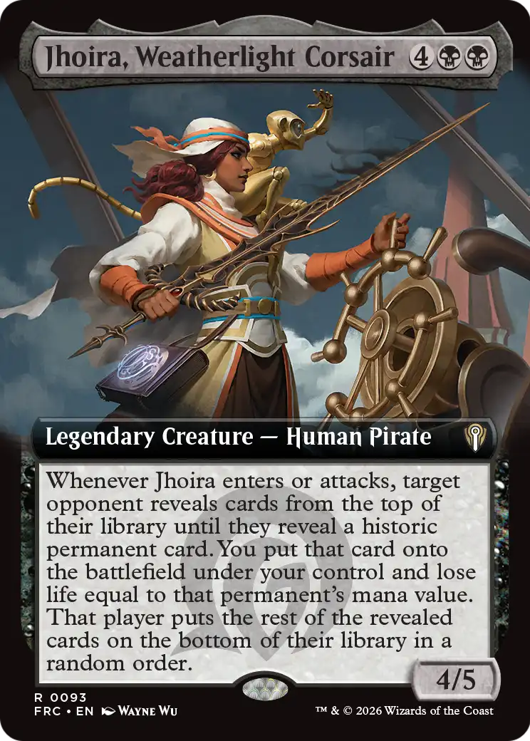 Jhoira, Weatherlight Corsair (Extended Art) [Reality Fracture Commander] | Total Play