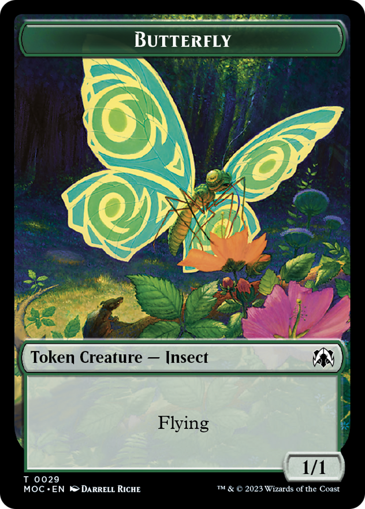 Butterfly // City's Blessing Double-Sided Token [March of the Machine Commander Tokens] | Total Play