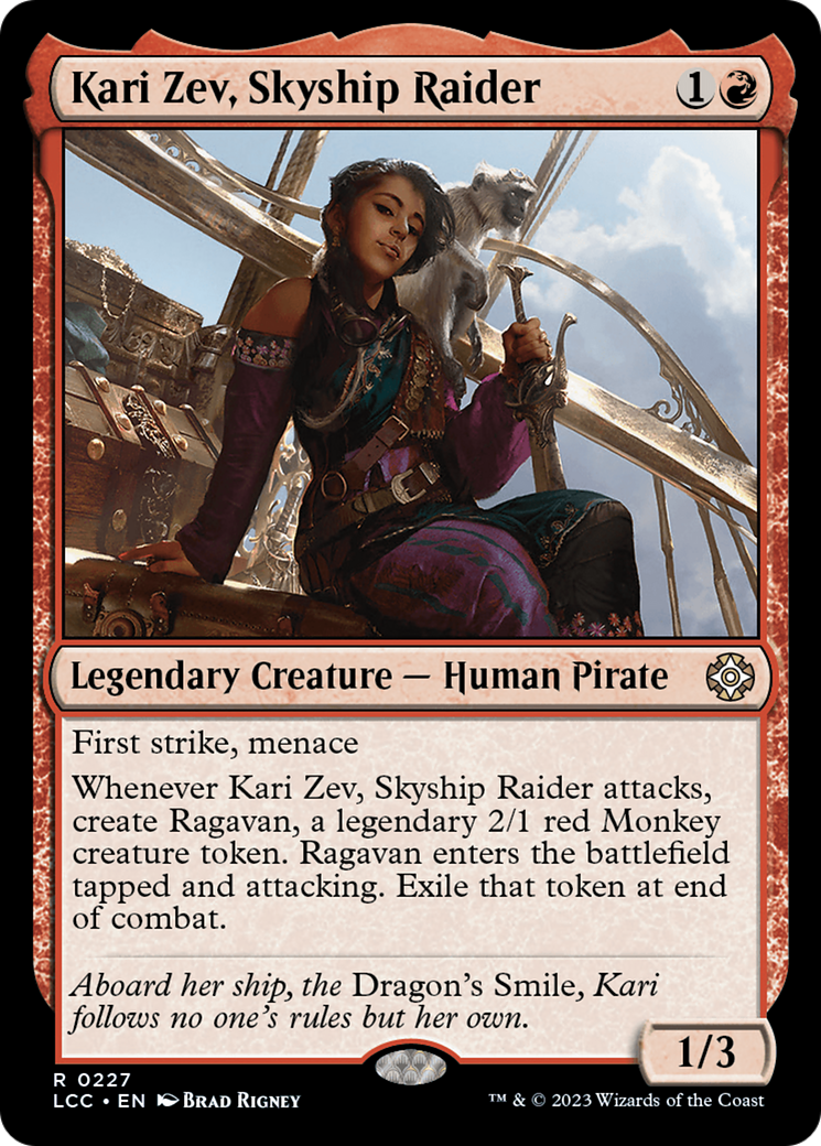 Kari Zev, Skyship Raider [The Lost Caverns of Ixalan Commander] | Total Play