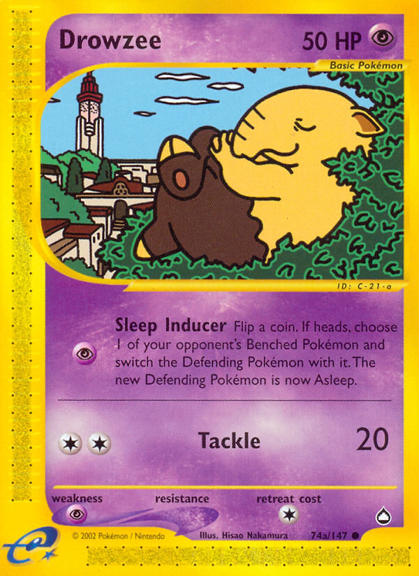 Drowzee (74a/147) [Aquapolis] | Total Play