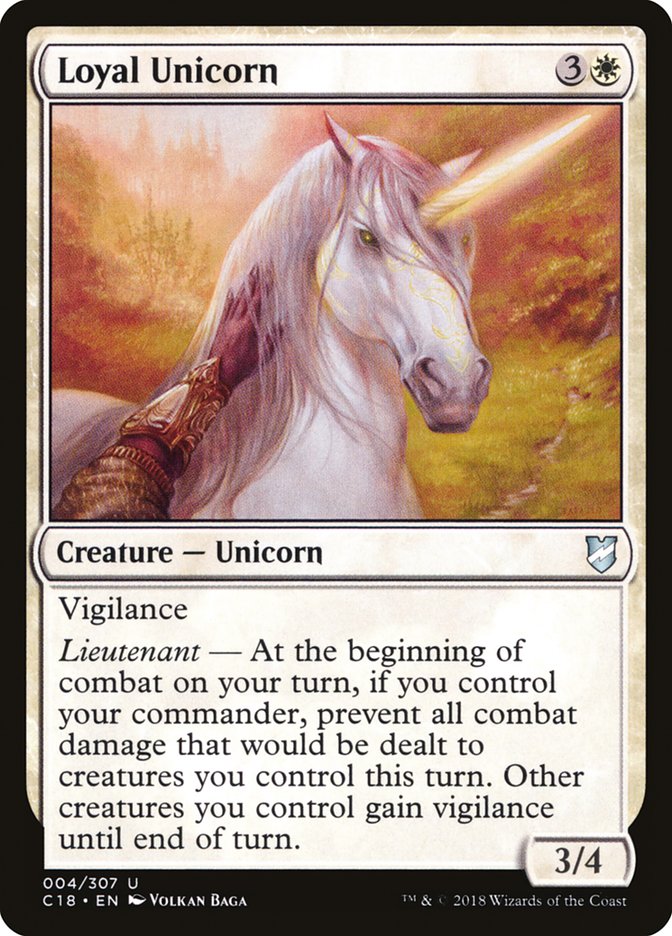 Loyal Unicorn [Commander 2018] | Total Play