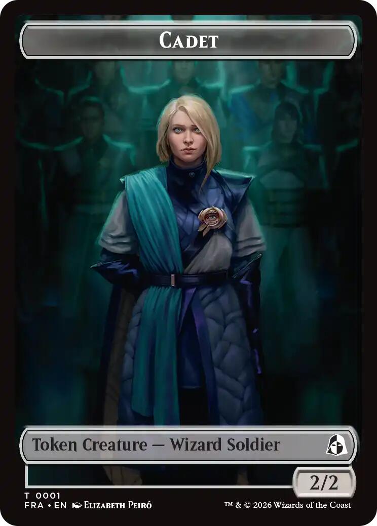 Cadet // Jace Double-Sided Token [Reality Fracture Tokens] | Total Play