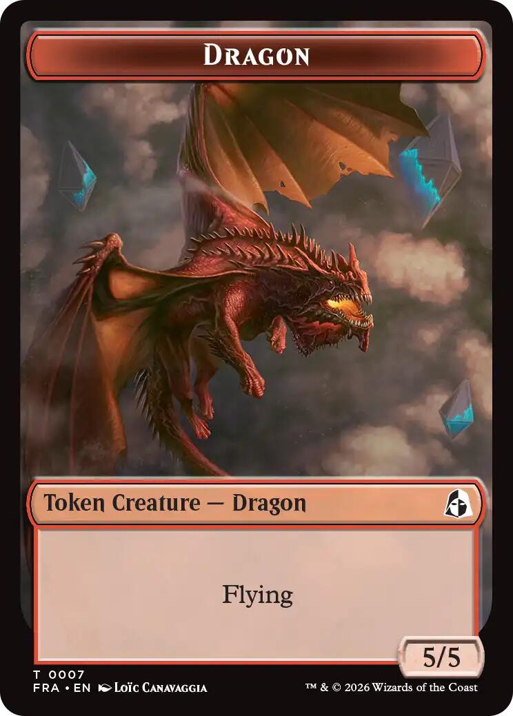 Dragon // Forest Tentacle Double-Sided Token [Reality Fracture Tokens] | Total Play