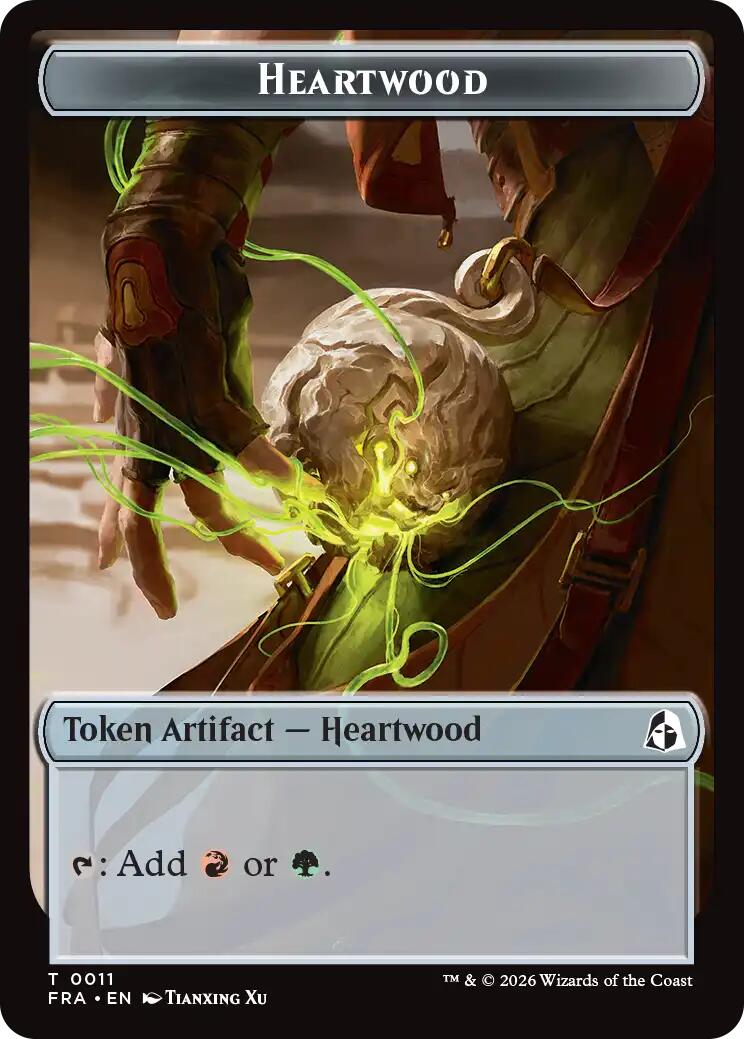 Heartwood // Thopter Double-Sided Token [Reality Fracture Tokens] | Total Play