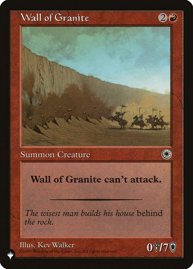 Wall of Granite [The List] | Total Play