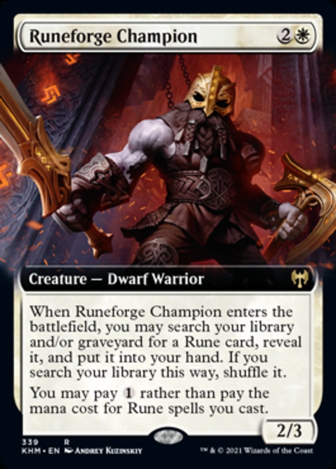 Runeforge Champion (Extended Art) [Kaldheim] | Total Play