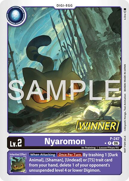 Nyaromon [P-247] (Official Store Tournament 2026 Vol. 4 Winner) [Promotional Cards] | Total Play