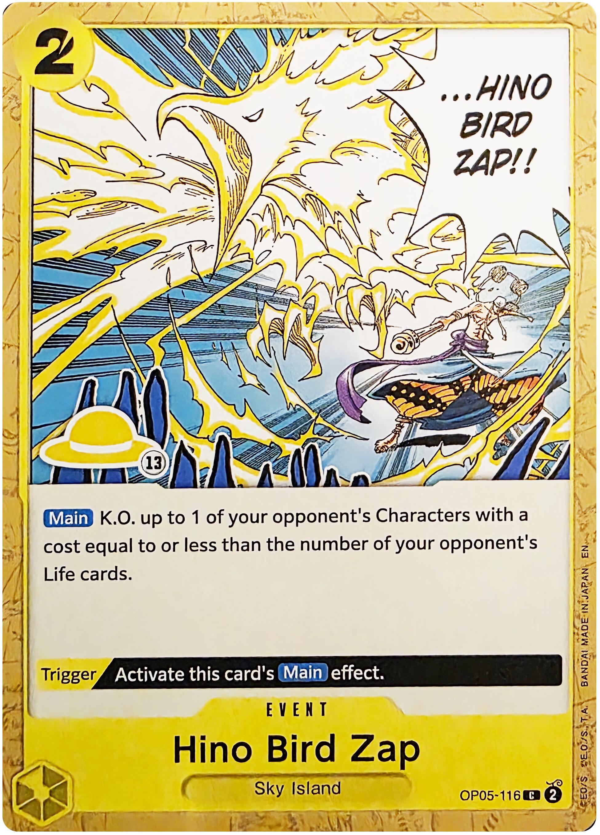 Hino Bird Zap (Luffy Deck) [Set Sail Deck Set] | Total Play