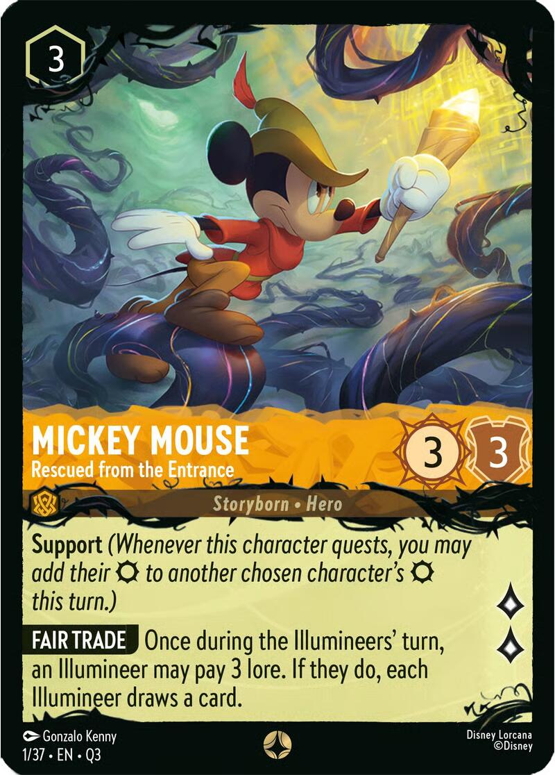 Mickey Mouse - Rescued from the Entrance (1/37) [Illumineer's Quest: The Great Hunny Rescue] | Total Play