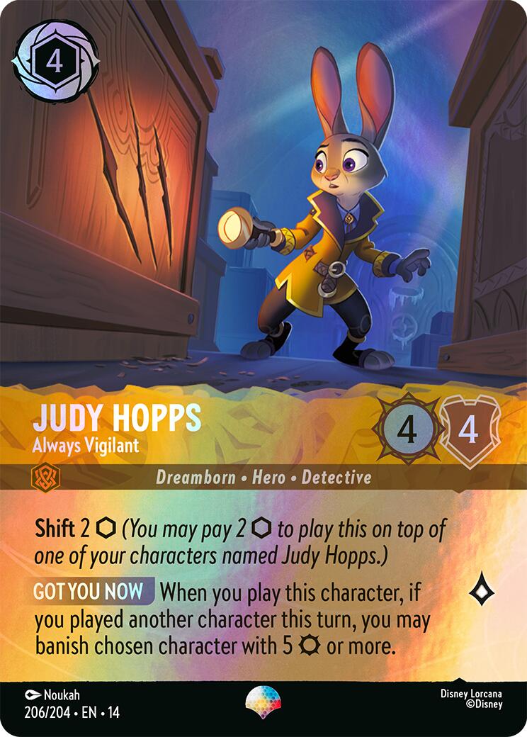 Judy Hopps - Always Vigilant (Epic) (206/204) [Hyperia City] | Total Play
