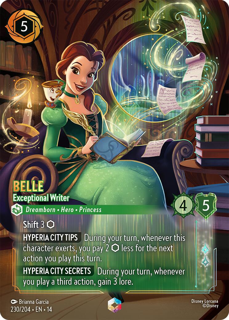 Belle - Exceptional Writer (Enchanted) (230/204) [Hyperia City] | Total Play