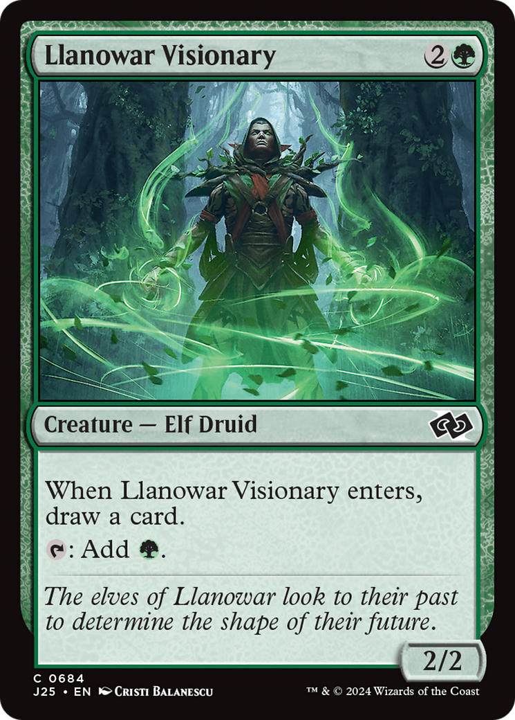 Llanowar Visionary [Foundations Jumpstart] | Total Play