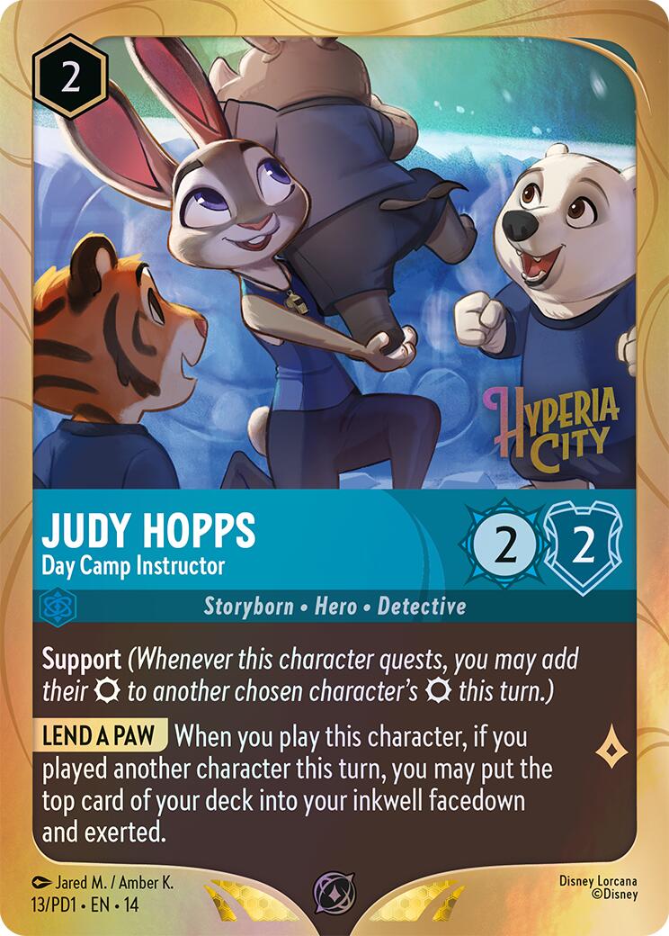 Judy Hopps - Day Camp Instructor (13) [Promo Cards] | Total Play
