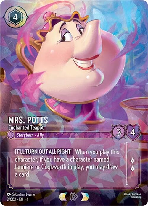 Mrs. Potts - Enchanted Teapot (2) [Promo Cards] | Total Play