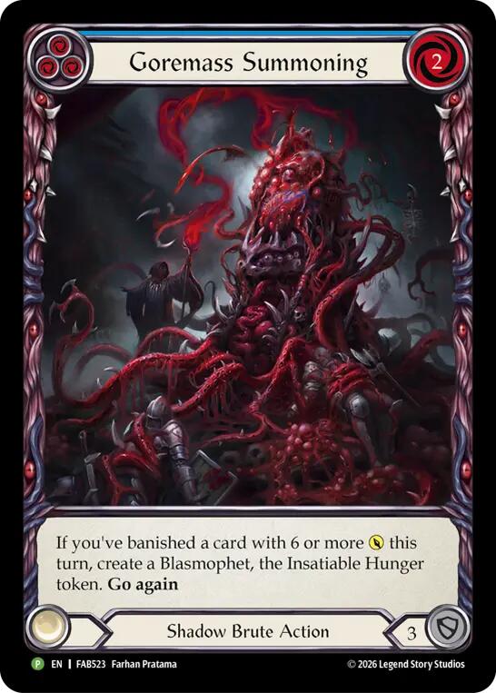 Goremass Summoning [FAB523] (Promo)  Rainbow Foil | Total Play