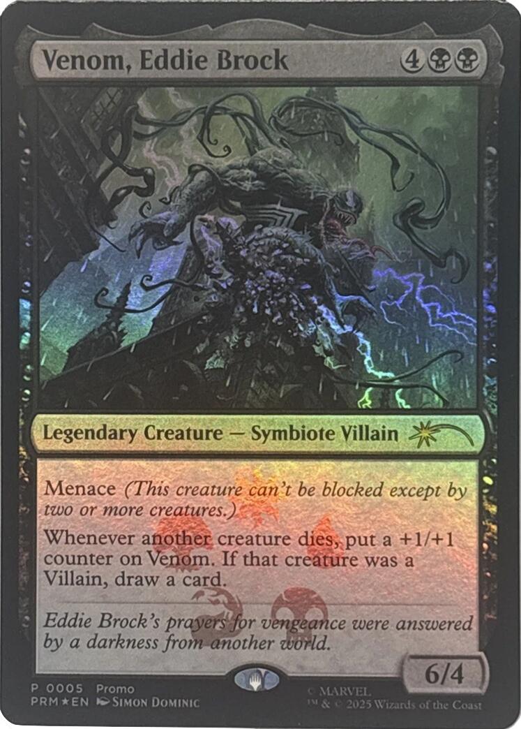 Venom, Eddie Brock [Marvel Super Heroes Promos] | Total Play