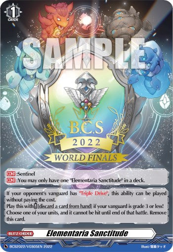 Elementaria Sanctitude (World Finals 2022) (BCS2022/VGS05EN) [Bushiroad Event Cards] | Total Play