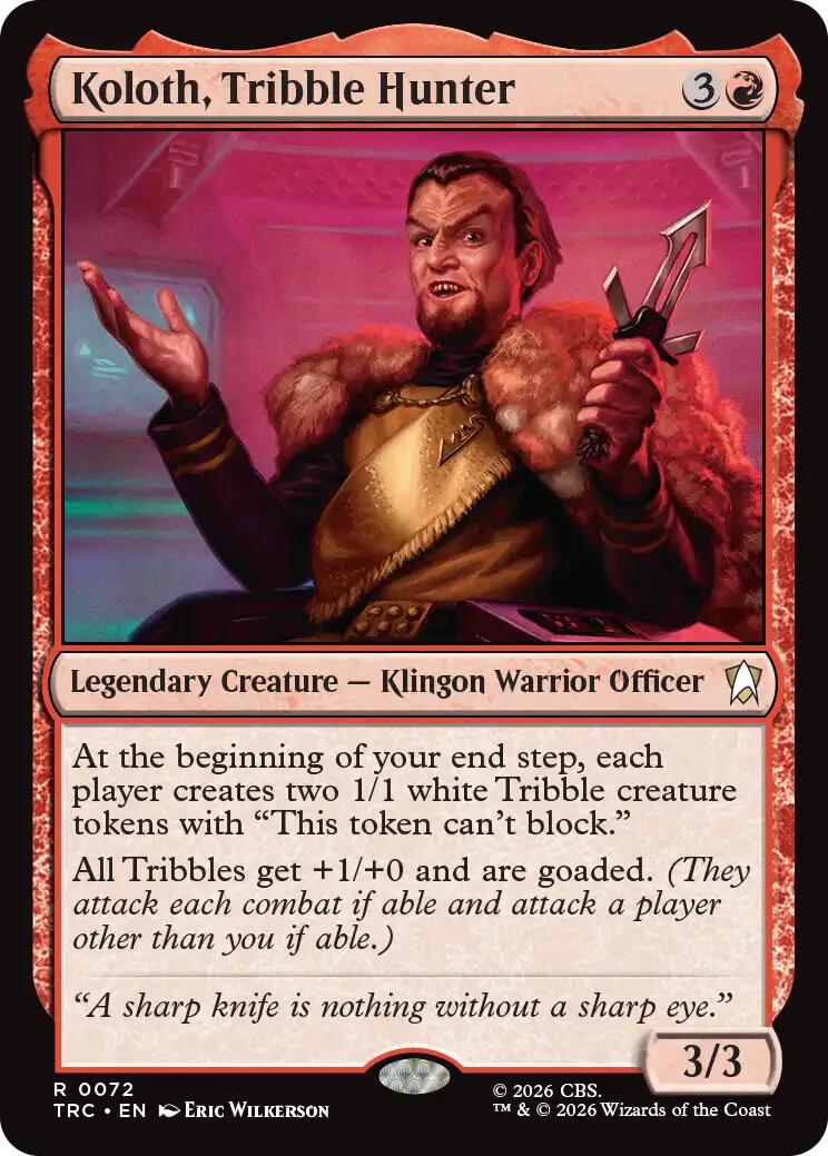 Koloth, Tribble Hunter (Surge Foil) [Star Trek Commander] | Total Play