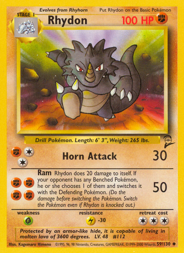 Rhydon (59/130) [Base Set 2] | Total Play