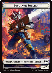 Dinosaur Soldier // Copy Double-Sided Token [Teenage Mutant Ninja Turtles Tokens] | Total Play