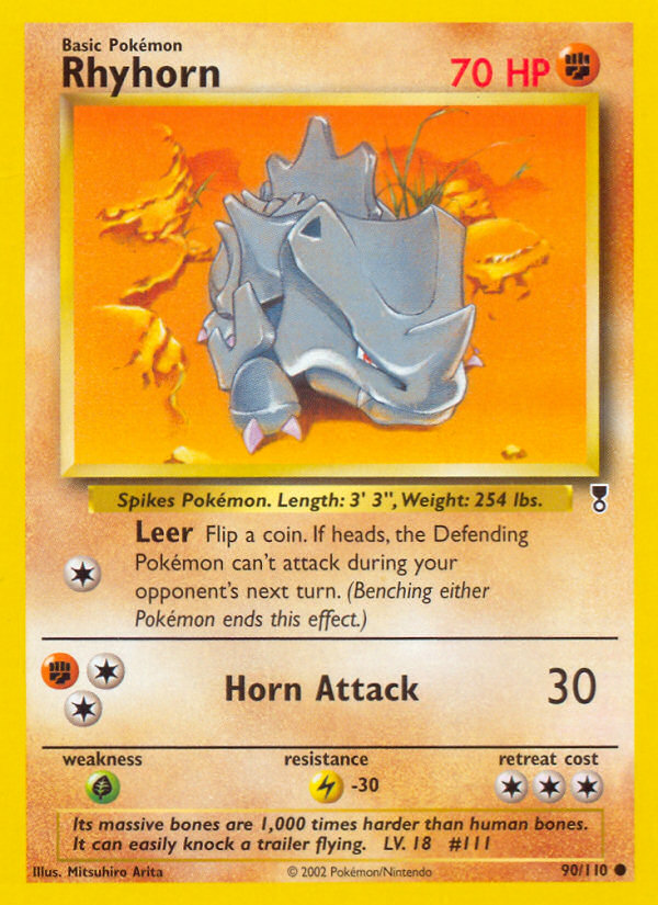 Rhyhorn (90/110) [Legendary Collection] | Total Play