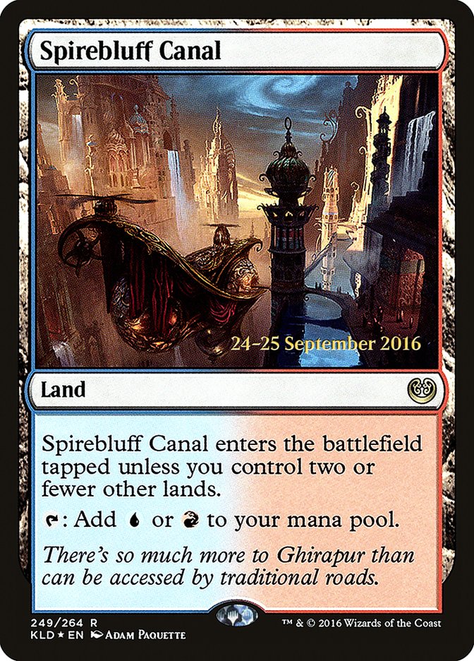 Spirebluff Canal [Kaladesh Prerelease Promos] | Total Play