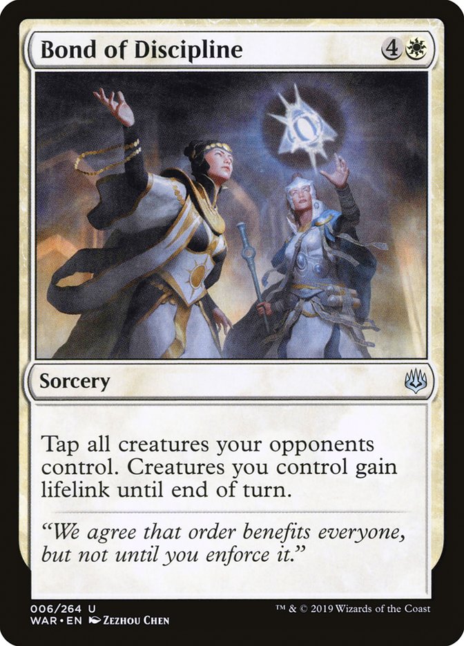 Bond of Discipline [War of the Spark] | Total Play