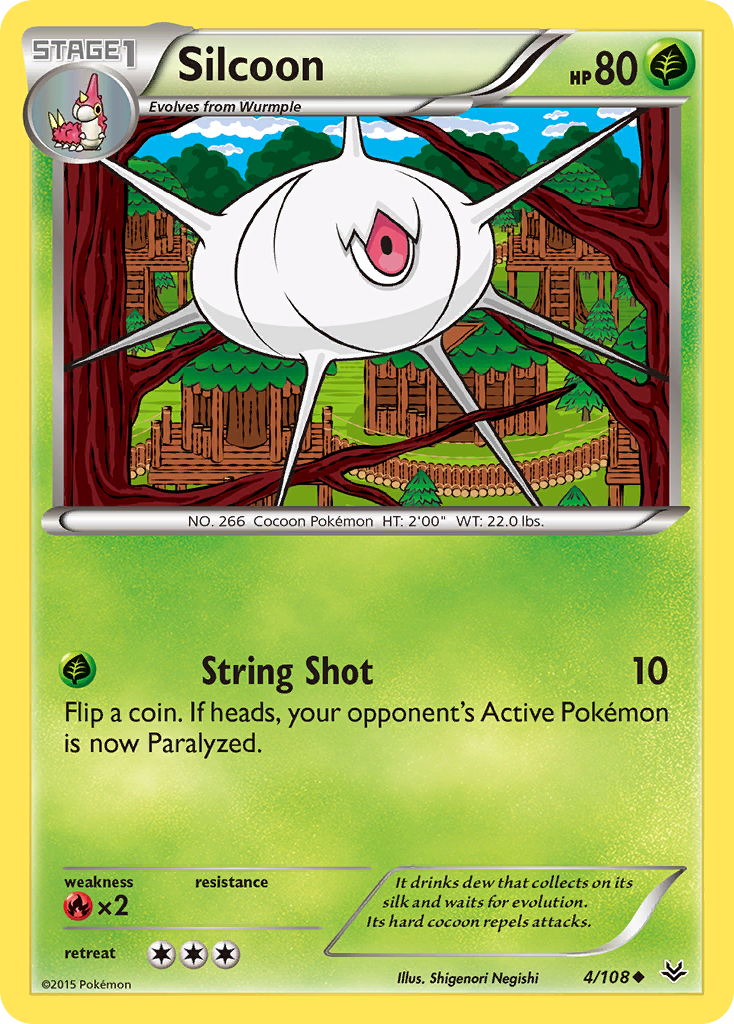 Silcoon (4/108) [XY: Roaring Skies] | Total Play