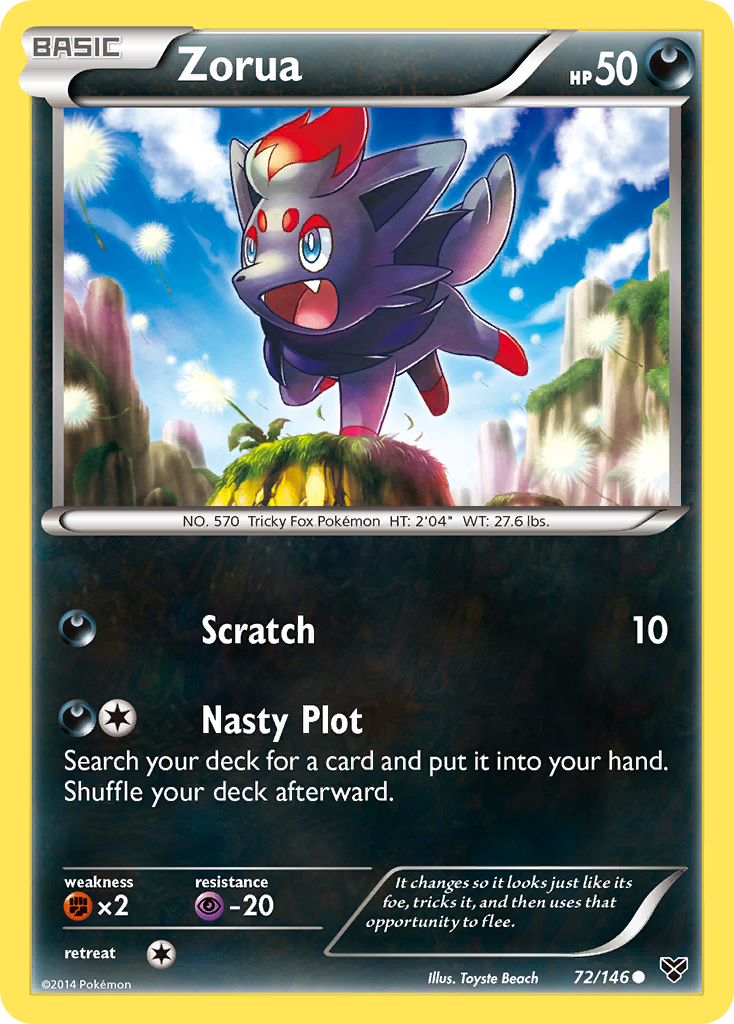 Zorua (72/146) [XY: Base Set] | Total Play