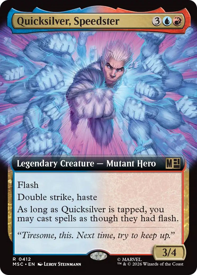 Quicksilver, Speedster (Extended Art) [Marvel Super Heroes Commander] | Total Play