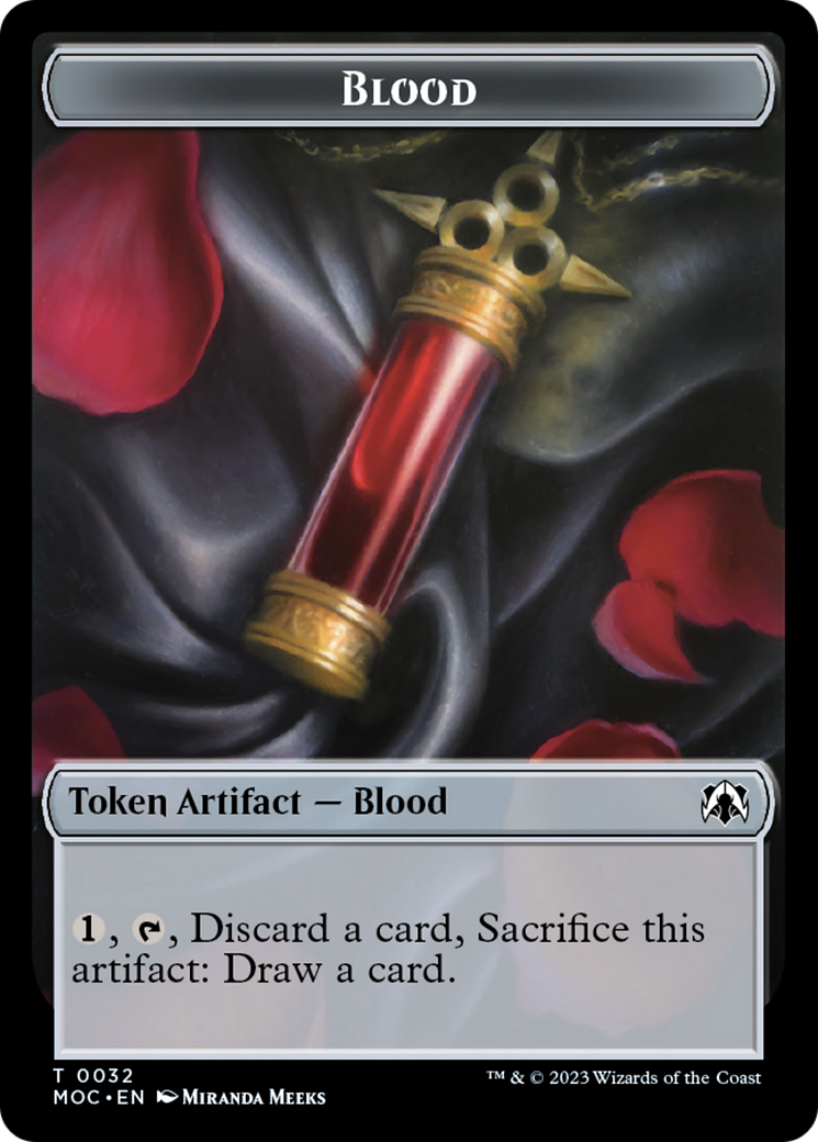 Blood // Shapeshifter Double-Sided Token [March of the Machine Commander Tokens] | Total Play
