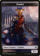 Human Soldier // Zombie Double-Sided Token [Theros Beyond Death Tokens] | Total Play