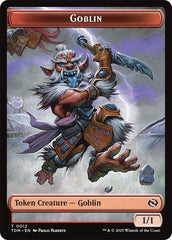 Dog // Goblin Double-Sided Token [Tarkir: Dragonstorm Commander Tokens] | Total Play
