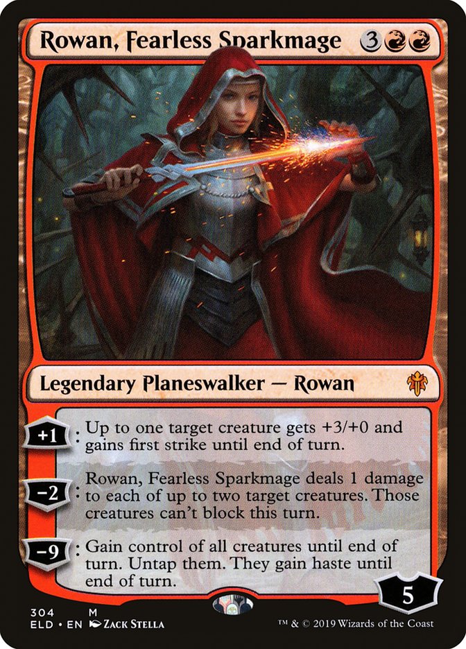 Rowan, Fearless Sparkmage [Throne of Eldraine] | Total Play