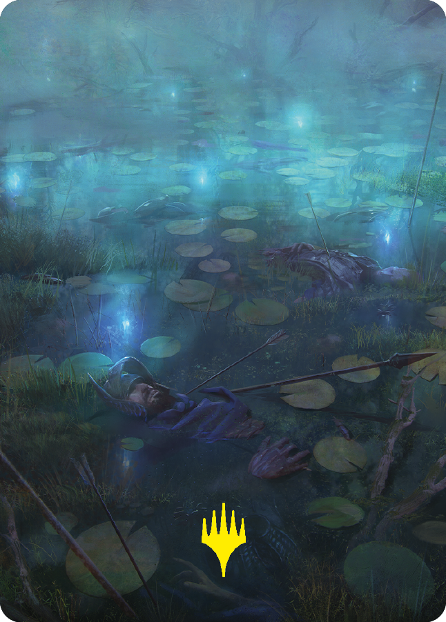 The Dead Marshes Art Card (Gold-Stamped Signature) [The Lord of the Rings: Tales of Middle-earth Art Series] | Total Play