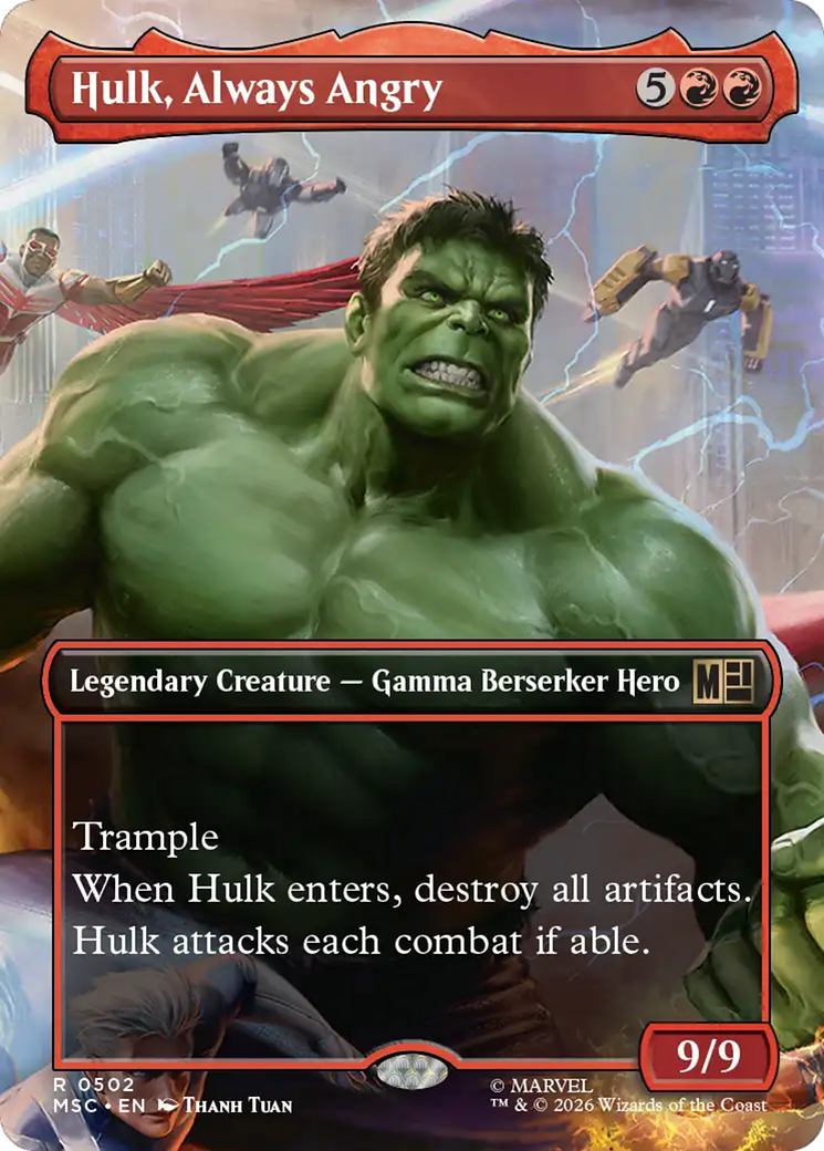 Hulk, Always Angry (Borderless) [Marvel Super Heroes Commander] | Total Play
