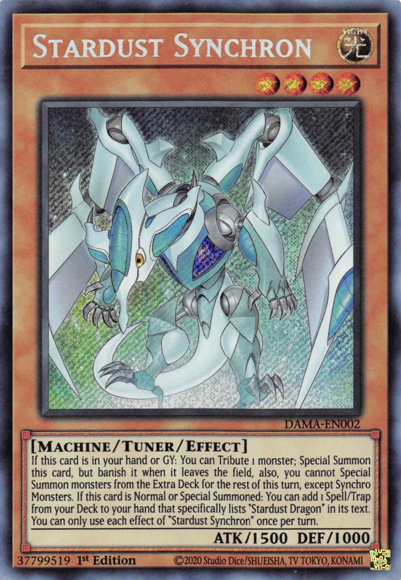 Stardust Synchron [DAMA-EN002] Secret Rare | Total Play