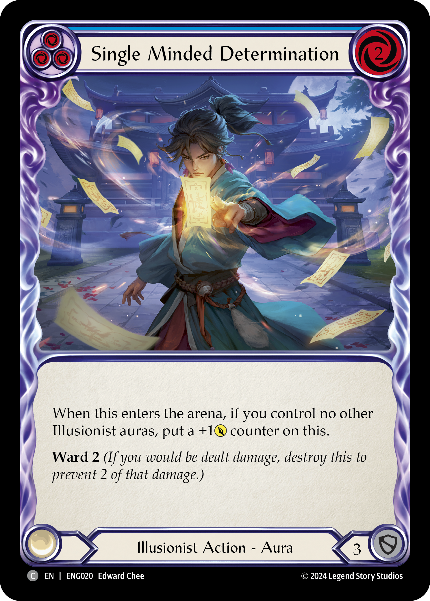 Single Minded Determination [ENG020] (Part the Mistveil Enigma Blitz Deck) | Total Play