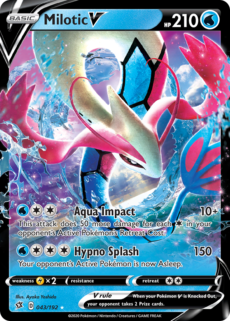 Milotic V (043/192) [Sword & Shield: Rebel Clash] | Total Play