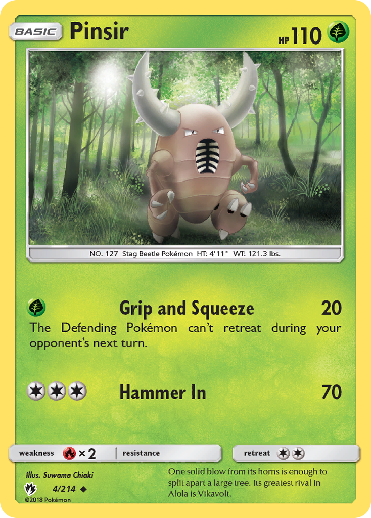 Pinsir (4/214) [Sun & Moon: Lost Thunder] | Total Play