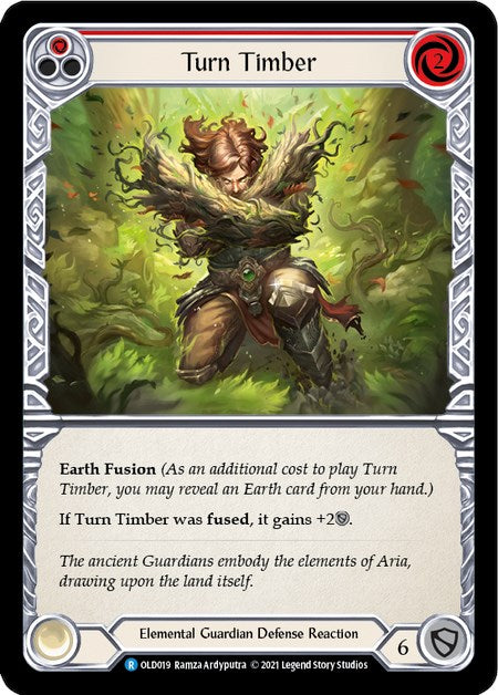 Turn Timber (Red) [OLD019] (Tales of Aria Oldhim Blitz Deck)  1st Edition Normal | Total Play